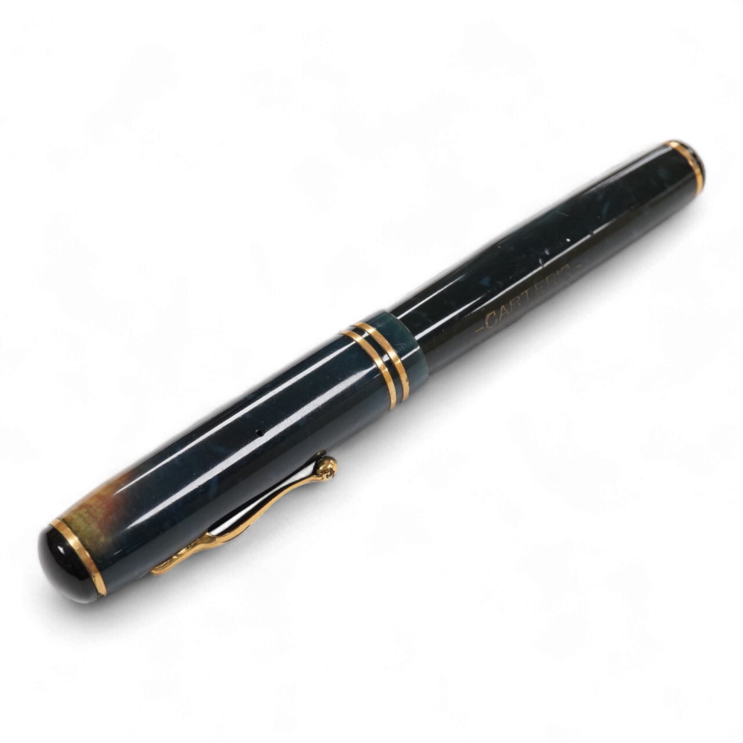 A Carter's oversize lever fill fountain pen fitted with large INX nib